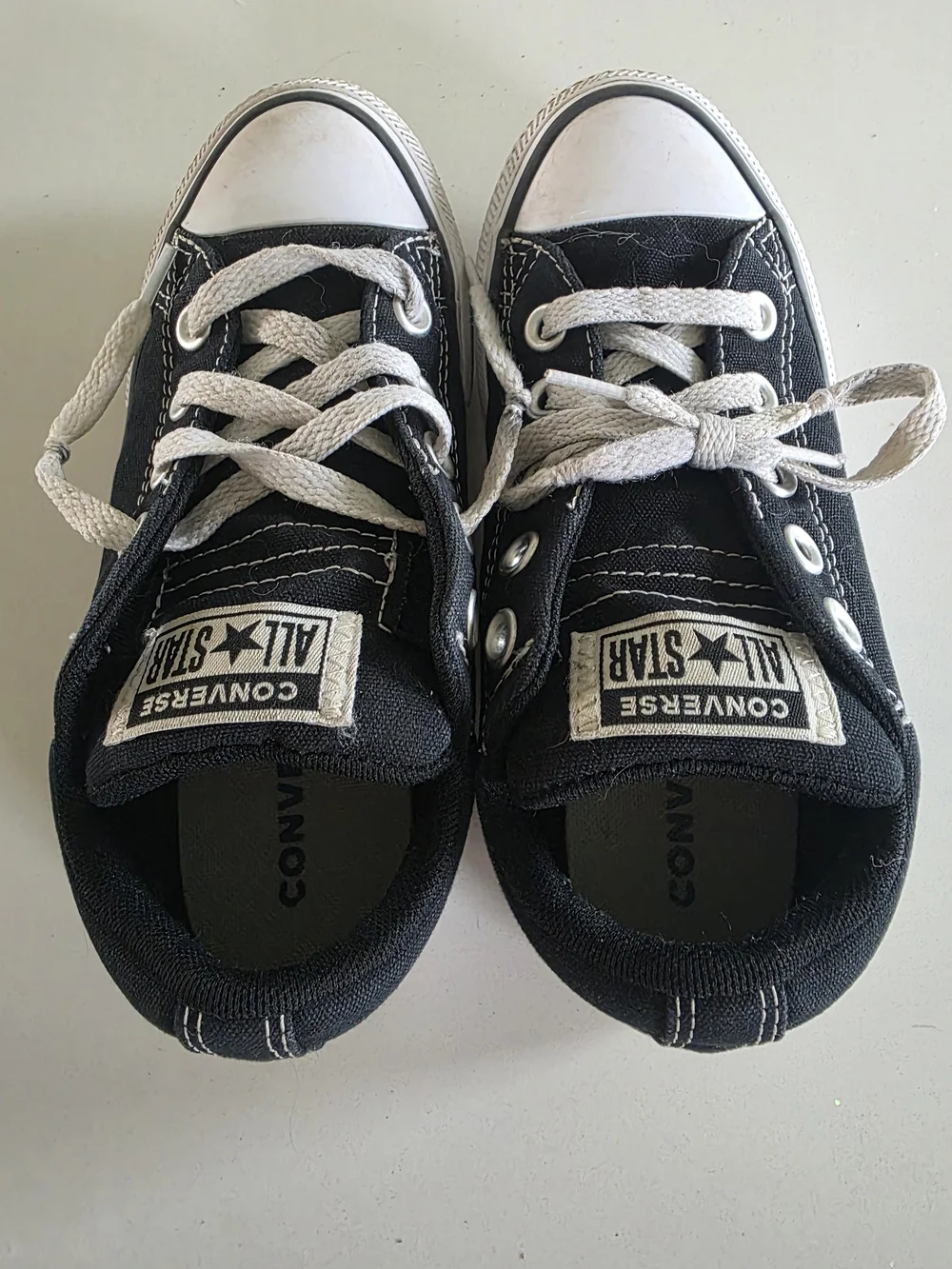 Converse Kids Black and White Low Top Sneakers